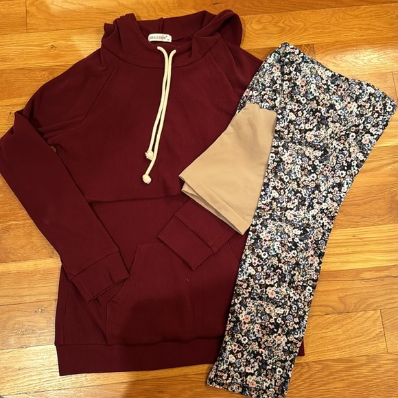 Motherhood Maternity Pants - Floral maternity leggings ditsy print stretch pants Motherhood secret fit belly